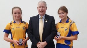 Leah Minogue, Joe Masterson GAA Handball President, Eimear Murphy