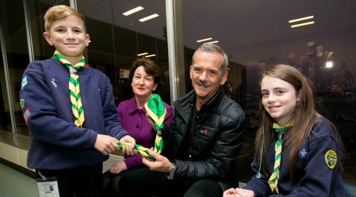 Space Man Chris Hadfield Lands Into Shannon Airport For Charity Gig