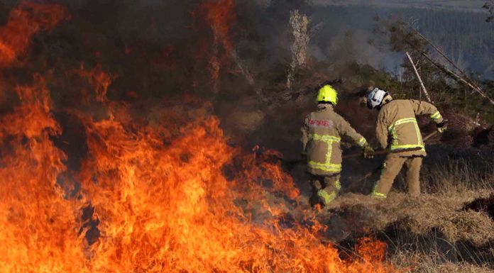 Firefighters Tackle Blaze In Connemara