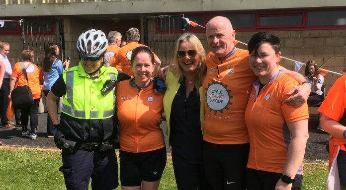 Cycle Against Suicide Visits Ennis