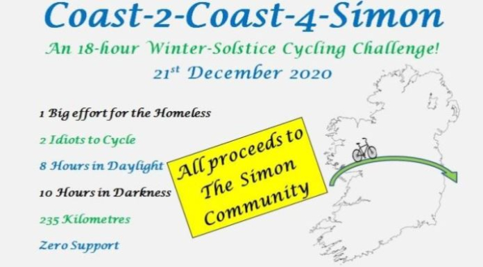 Clare Couple to cycle from Salthill to the Forty Foot in 1 day