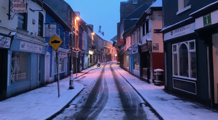 Heavy Snowfall In Clare As Storm Emma Hits