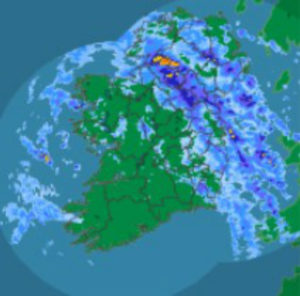 Latest Rainfall Radar © Met Éireann